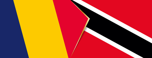 Chad and Trinidad and Tobago flags, two vector flags.