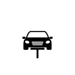 Wall Mural - Car lift icon isolated on white background