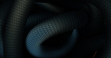 Snakes Abstract Background. 3D Illustration
