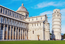 Cathedral And Leaning Tower Of Pisa
