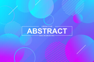 Aufkleber - Abstract design with dynamic liquid shapes. Colorful fluid style background for landing page, web banner, wallpaper. Bright composition with gradients, wavy pattern with header vector Illustration.