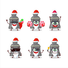 Wall Mural - Santa Claus emoticons with garlic sauce cartoon character