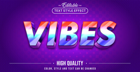 Poster - Editable text style effect - Gradient Vibes text style theme.