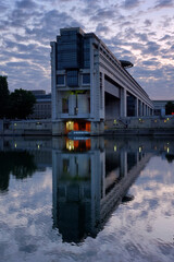 Canvas Print - Bercy quay in Paris city