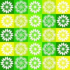 Aufkleber - Floral seamless pattern can be used for wallpaper, oilcloth, wrapping paper, web design, cover and more.