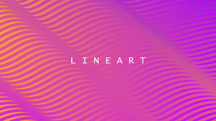 Poster - Abstract line 3d wave background