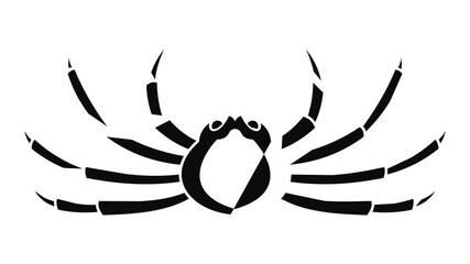 Wall Mural - Japanese spider crab icon animation of best object isolated on white background for any design