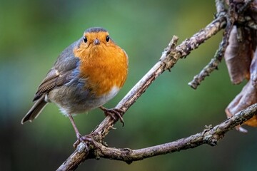 robin on a branch