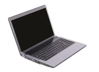 laptop on white background