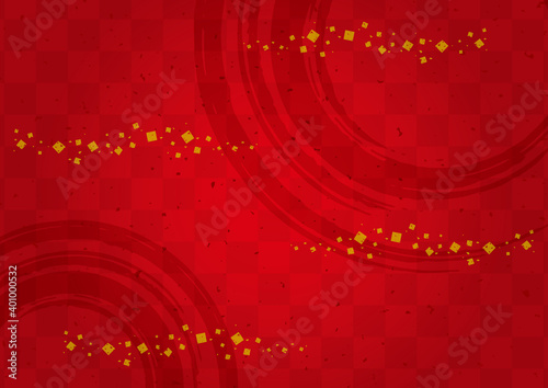 金箔と市松模様のかっこいい和風背景 赤 A3サイズ横 Stock Vector Adobe Stock 金箔と市松模様のかっこいい和風背景 赤 A3サイズ横 Stock Vector Adobe Stock