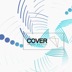 Poster - Modern abstract brochure template. Colorful geometric background, vector illustration