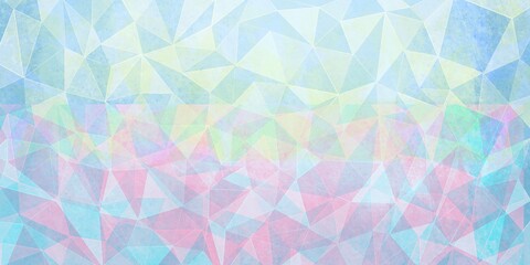 Wall Mural - Sfondo colori pastelli azzurro rosa giallo, web banner futuristico geometrico moderno