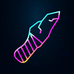 Poster - Prehistoric stone knife nolan icon. Simple thin line, outline vector of prehistoric icons for ui and ux, website or mobile application