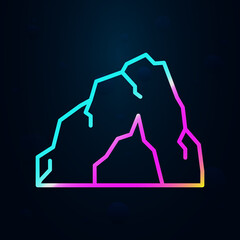 Poster - Prehistoric cave nolan icon. Simple thin line, outline vector of prehistoric icons for ui and ux, website or mobile application