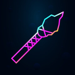 Poster - prehistoric stone spear nolan icon. simple thin line, outline vector of prehistoric icons for ui and