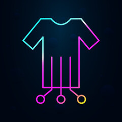 Poster - Robotic technology shirt nolan icon. Simple thin line, outline vector of robotisc icons for ui and ux, website or mobile application