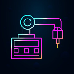 Poster - Robotic technology machine nolan icon. Simple thin line, outline vector of robotisc icons for ui and ux, website or mobile application