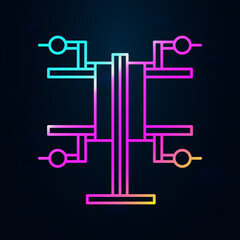 Poster - Robotic technology machine nolan icon. Simple thin line, outline vector of robotisc icons for ui and ux, website or mobile application
