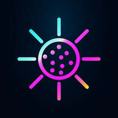 Poster - Reflector nolan icon. Simple thin line, outline vector of raw matterial icons for ui and ux, website or mobile application