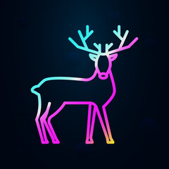 Poster - Russian, culture, doe, deer nolan icon. Simple thin line, outline vector of russia icons for ui and ux, website or mobile application