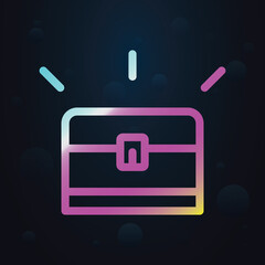 Poster - Chest nolan icon. Simple thin line, outline vector of seaside icons for ui and ux, website or mobile application