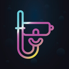 Poster - Snorkel nolan icon. Simple thin line, outline vector of seaside icons for ui and ux, website or mobile application
