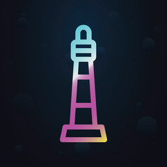 Poster - Lighthouse nolan icon. Simple thin line, outline vector of seaside icons for ui and ux, website or mobile application
