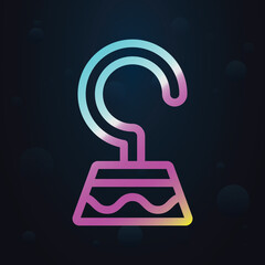 Poster - Hook nolan icon. Simple thin line, outline vector of seaside icons for ui and ux, website or mobile application