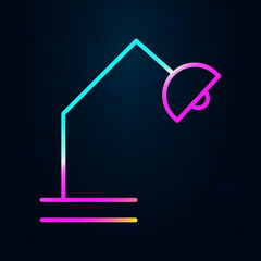 Poster - Table lamp outline nolan icon. Simple thin line, outline vector of education icons for ui and ux, website or mobile application