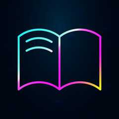 Poster - Notebook outline nolan icon. Simple thin line, outline vector of education icons for ui and ux, website or mobile application
