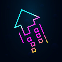 Poster - Aspiring arrow nolan icon. Simple thin line, outline vector of speed icons for ui and ux, website or mobile application