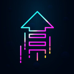 Poster - Fast arrow nolan icon. Simple thin line, outline vector of speed icons for ui and ux, website or mobile application
