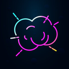 Poster - Explosion nolan icon. Simple thin line, outline vector of speed icons for ui and ux, website or mobile application