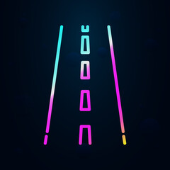 Poster - Track nolan icon. Simple thin line, outline vector of speed icons for ui and ux, website or mobile application