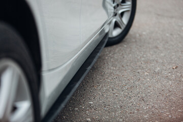 Poster - Modern car side skirts close up