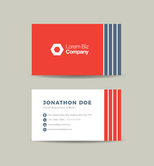 Canvas Print - Corporate Business Card Design or Visiting Card And Personal Business Card 