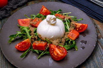 Wall Mural - Salad with buratta cheese