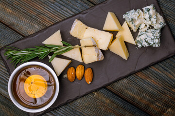 Wall Mural - Cheese plate italian food