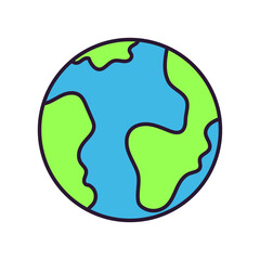 Wall Mural - Isolated planet icon. Space object - Vector illustration