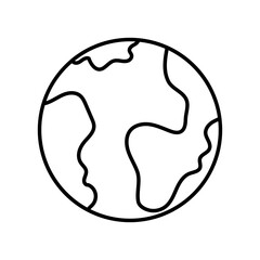 Wall Mural - Isolated planet icon. Space object - Vector illustration