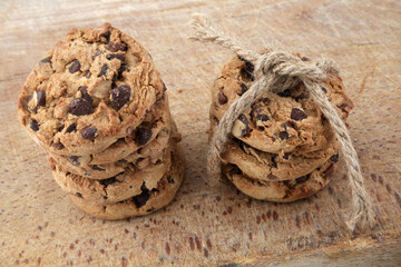 Wall Mural - typical american chocolate cookies biscuits