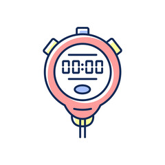 Poster - Stopwatch RGB color icon