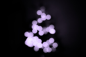 Christmas Tree Bokeh - Purple