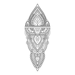 Wall Mural - illustration of an ornament for tattoo