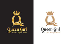 Luxury Initial Letter Q For Queen Logo, Logotype, Symbol, Icon