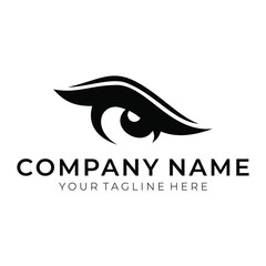 Aufkleber - Optician creative symbol concept template. Eye vector logo design idea.