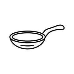 Wall Mural - kitchen pan utensil line style icon