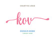 © Bewolu - KOV lettering logo is simple, easy to understand and authoritative