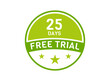 © Rubel - 25 days free trial. 25 day Free trial badges