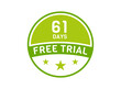© Rubel - 61 days free trial. 61 day Free trial badges